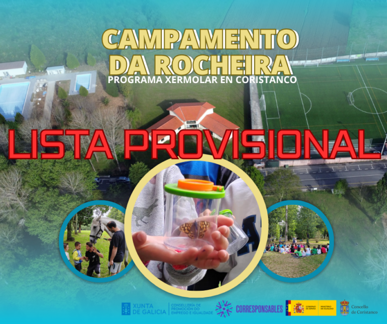CONCILACIÓN PROGRAMA XERMOLAR. CAMPAMENTO VERÁN – Listaxe Provisional persoas admitidas
