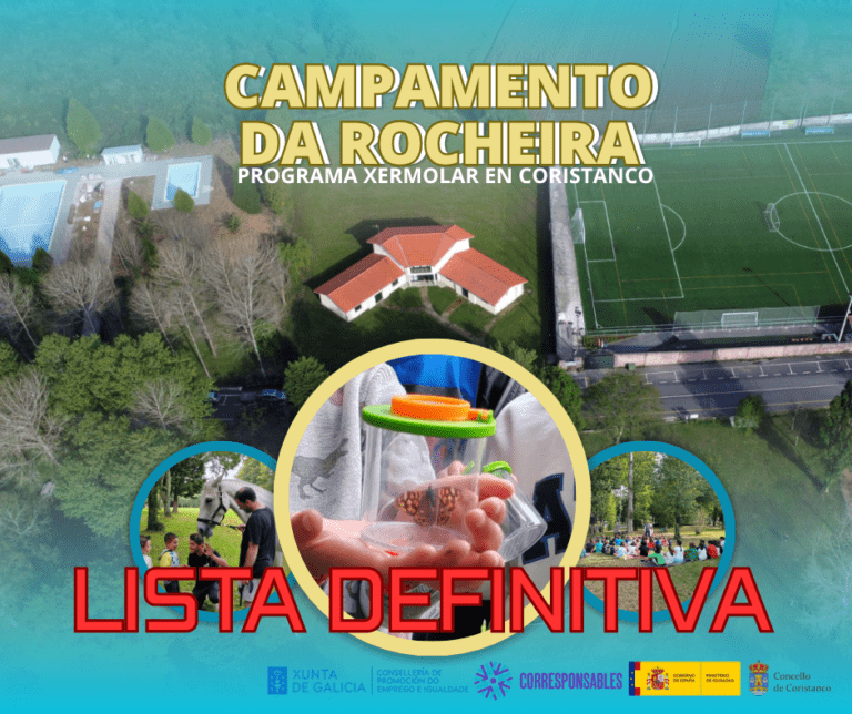 CAMPAMENTO DE CONCILIACIÓN DE VERÁN 2026 | LISTAXES DEFINITIVAS DE ADMITIDOS/AS