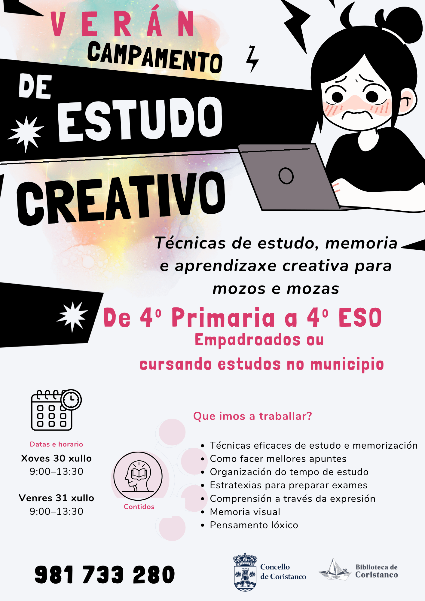CAMPAMENTO ESTUDO CREATIVO DE VERÁN